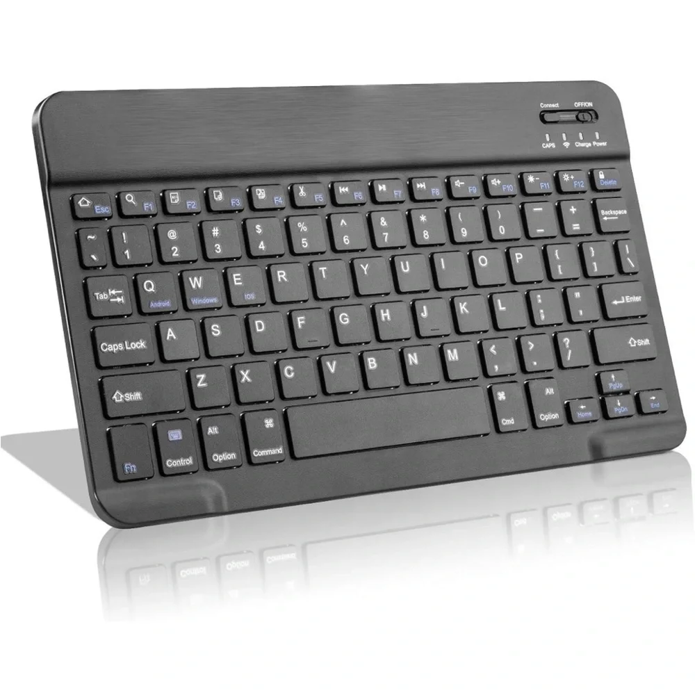 NIB Fire HD 10 Wireless Keyboard, Universal Slim Bluetooth Rechargeable Battery